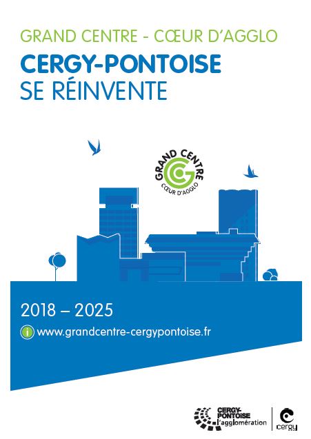 Couverture de la brochure "Cergy-Pontoise se réinvente : 2018-2025"