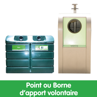 Point ou borne d'apport volontaire