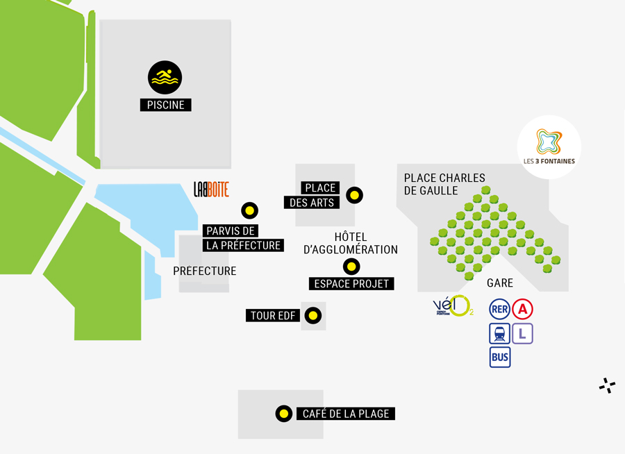 Plan du Grand centre pour les folles journées