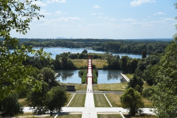 Axe majeur Cergy vue depuis l'esplanade de Paris