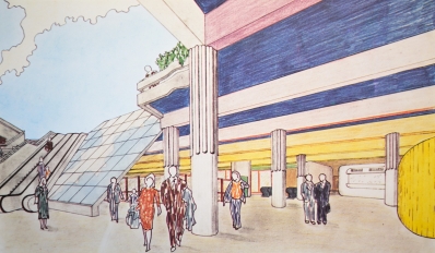 Parvis de la gare après restructuration- Source : CDU